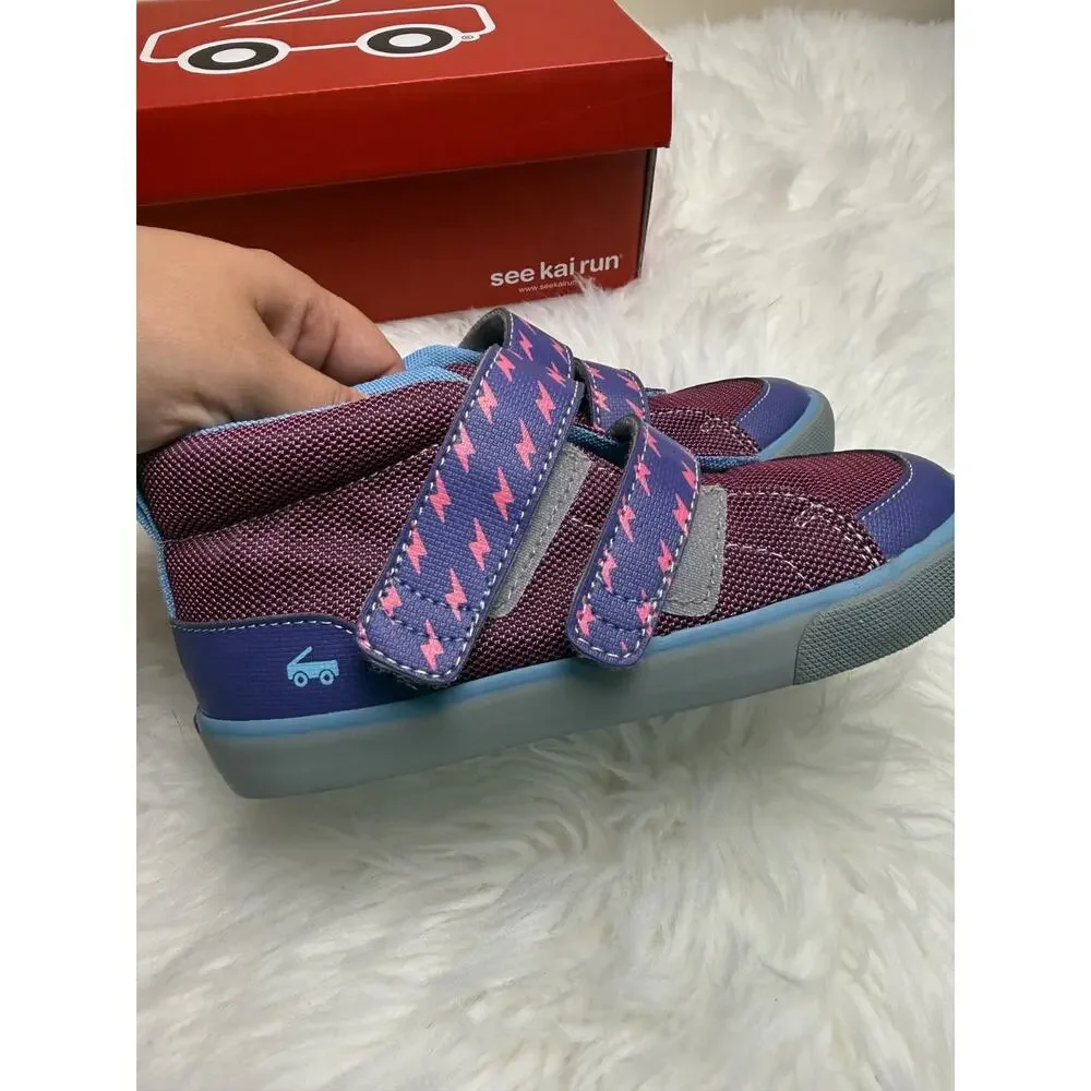 See Kai Run Dean Adapt Berry Adaptive Sneakers Kids Size 13 Purple Pink